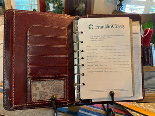 Franklin Covey leather planner MTS|82771
