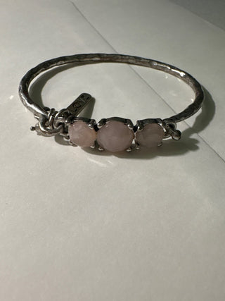 Lucky bracelet with pink stones|83151