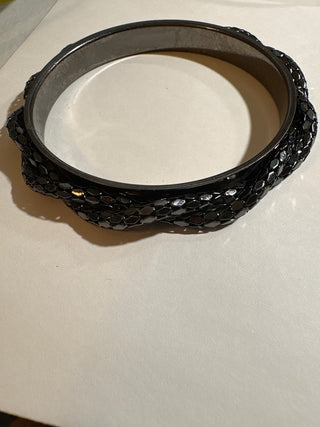 black beaded bangle RSV|83397