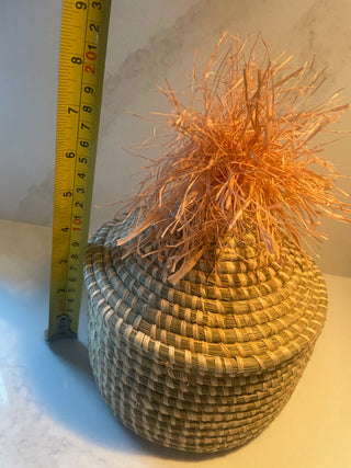 Woven Basket with Lid-RSV|83487