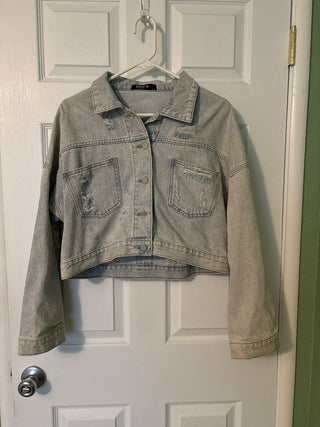 Blue B denim jacket with rhinestones RSV|84927