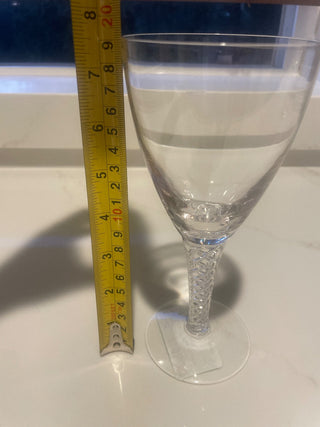 Vtg.Stuart Ariel Fine Crystal Water Glass, Airtwist Steamglass-RSV|87997