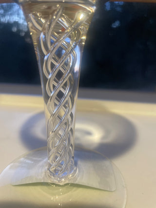 Vtg.Stuart Ariel Fine Crystal Martiny Glass, Airtwist Steamglass-RSV|88001