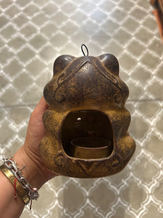 10H 1970s MCM Frog candle holder MT|93706