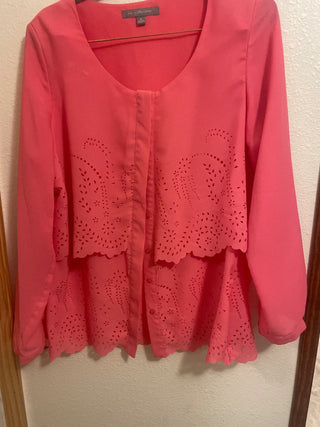 MY COLLECTION Pink long sleeve blouse-RSV|93867