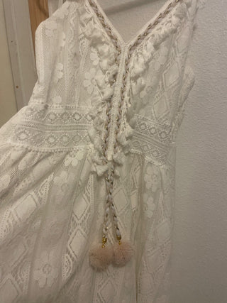 White Lace Summer Dress-RSV|93882