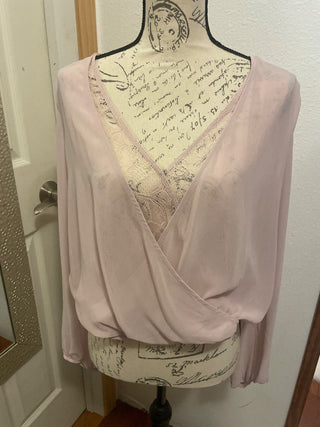 FOREWER 21 pink blouse size  L-RSV|93951