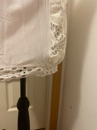 MERONA Lace White Blouse, size XL-RSV|93971