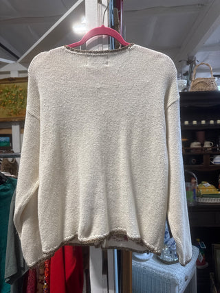 90s beaded floral cardigan Heirloom Collectibles|100958