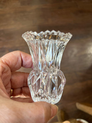 Small Vintage Crystal Vase|100992