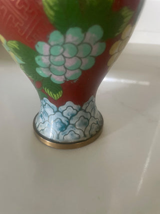Vtg.Chinese Cloisonne Vase-RSV|103540