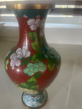 Vtg.Chinese Cloisonne Vase-RSV|103541