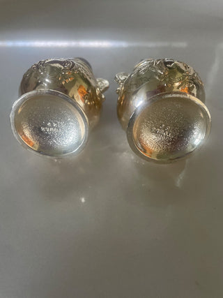 Vtg.Silver Plated Salt7Pepper Shakers -RSV|103545