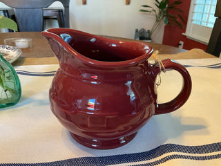 Longaberger Pottery Pitcher 4 1/2” MTS|107573