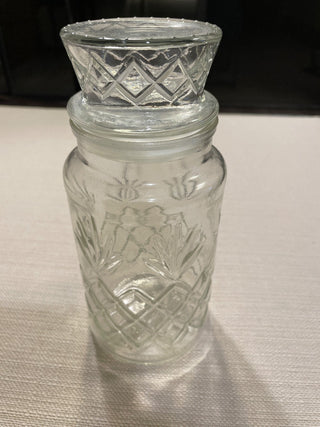 Vintage glass Mr. peanuts jar RSV|110239