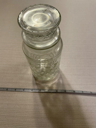 Vintage glass Mr. peanuts jar RSV|110241