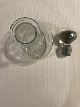 Vintage glass mid-century modern glass decanter|110601