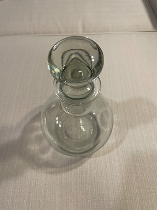 Vintage glass mid-century modern glass decanter|110602