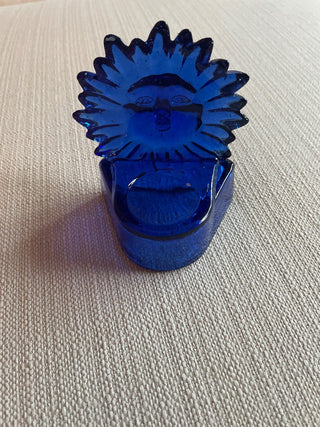 Cobalt blue sun votive holder RSV|111855