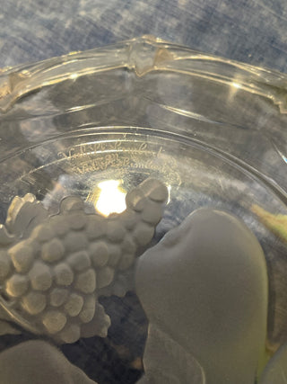 Vintage VAL ST LAMBERT VSL Crystal style Cut Candy Compote dish glass..|111861