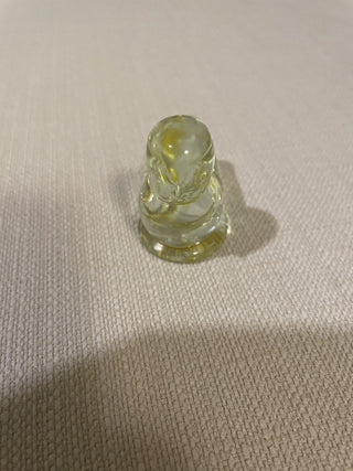 Small light yellow glass bird RSV|112197
