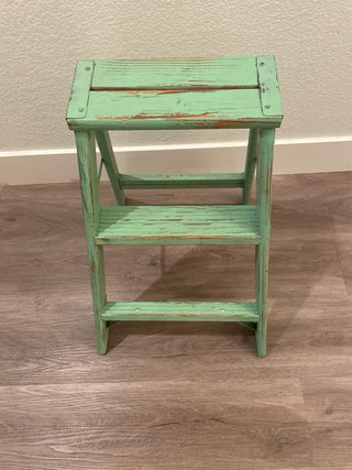 Vintage step ladder green  RSV|112572