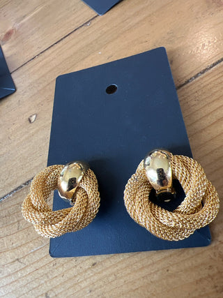 Gold mesh Doorknocker Clip-ons MTS|112636
