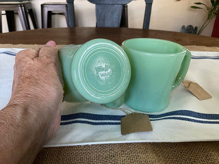 Vintage Fire King Jadeite green mug MTS|112963