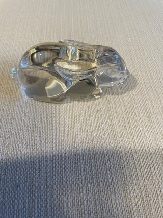 Vintage Princess House Crystal Clear Art Glass Bunny Rabbit Figurine Paperweight RSV|113897