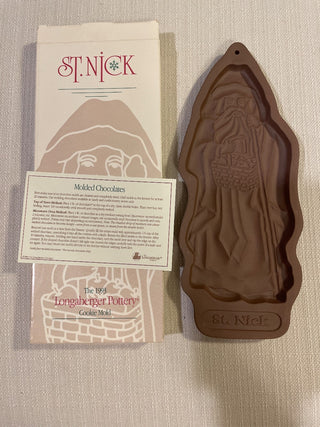 Saint Nick cookie mold, longaberger RSV|114098