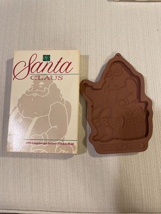 Vintage Santa Claus cookie mold, Longaberger new RSV|114103