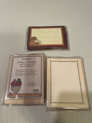 20 sheets of note paper-matching envelopes RSV|114825
