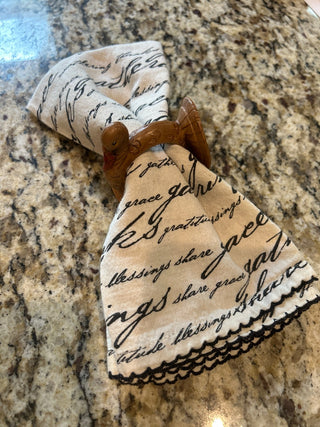 Turkey Napkins Rings, Set of 6   MTS|116259