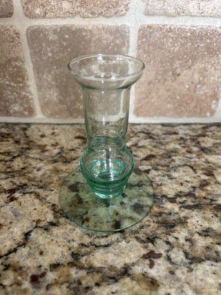 Green Glass Candle Holder/Vase   MTS|116332