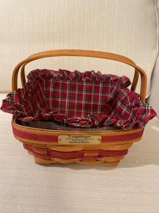 Longaberger Christmas collection 1993 edition Bayberry basket RSV|116831