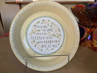 Decorative Ceramic Pie Plate 10” Yellow  MTS|117271