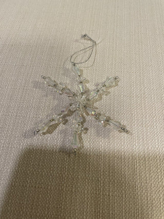 Snowflake beaded  ornament|117814