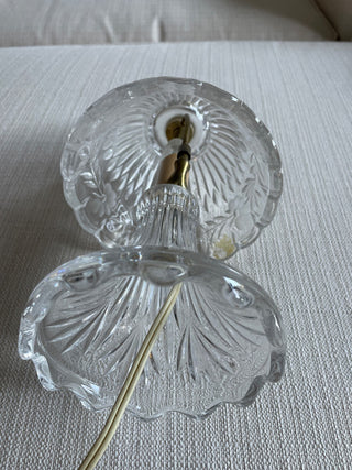 Vintage Princess House Crystal Mini Table Lamp Heritage Romance Lead Crystal  RSV|117963