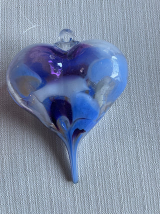 Hand blown glass heart RSV|117965
