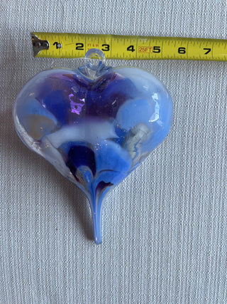 Hand blown glass heart RSV|117967