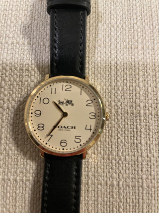 Coach watch leather band new battery RSV|119217