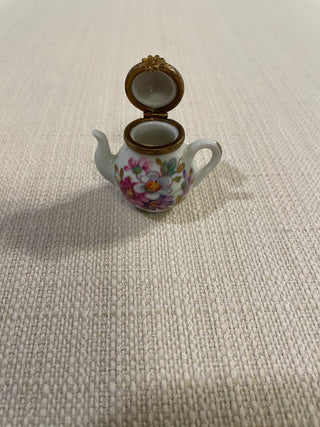 Vintage Limoges Trinket Box Teapot RSV|119339