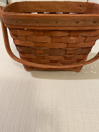 Longaberger Christmas collection holiday memory basket 1989 RSV|119561