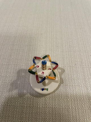 Eran Grebler Dreidle, Hand Made in Israel OUT OF CLAY!  RSV|119577