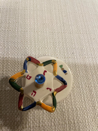 Eran Grebler Dreidle, Hand Made in Israel OUT OF CLAY!  RSV|119579
