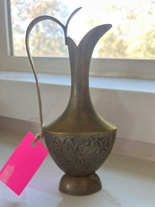 Vintage brass vase, pitcher -RSV|120527