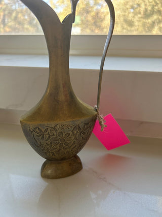Vintage brass vase, pitcher -RSV|120529