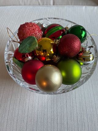 Ornament filled crystal bowl RSV|120569