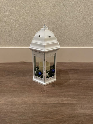 White Christmas lantern decoration RSV|122793