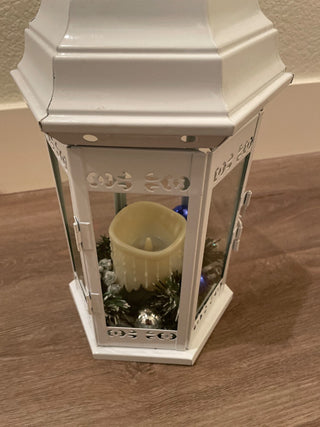 White Christmas lantern decoration RSV|122794